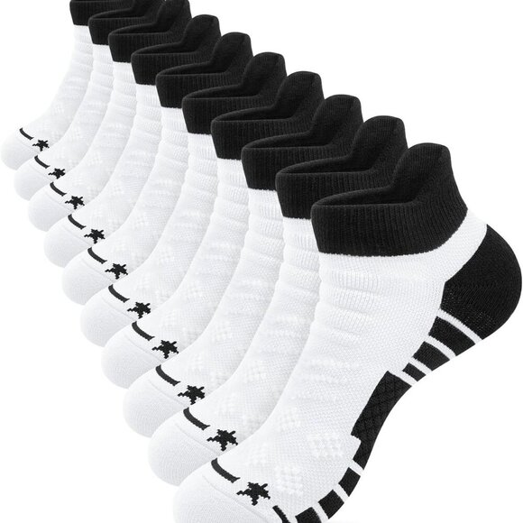 Jewelry - Womens Athletic Socks Low Cut Gym Workout Sports Ankle Socks Cushioned Running S